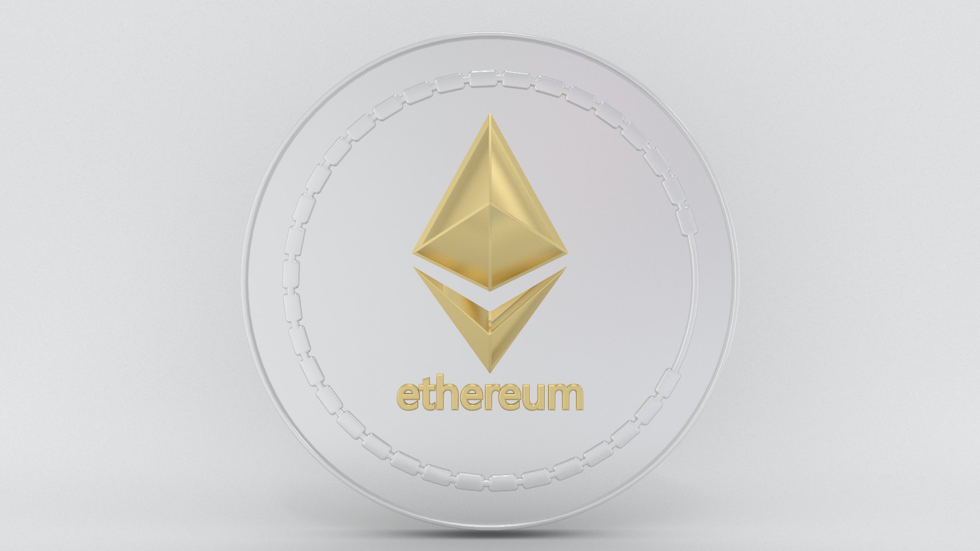 이더리움 ETH 암호화폐 코인 3D 모델 - TurboSquid 1771623