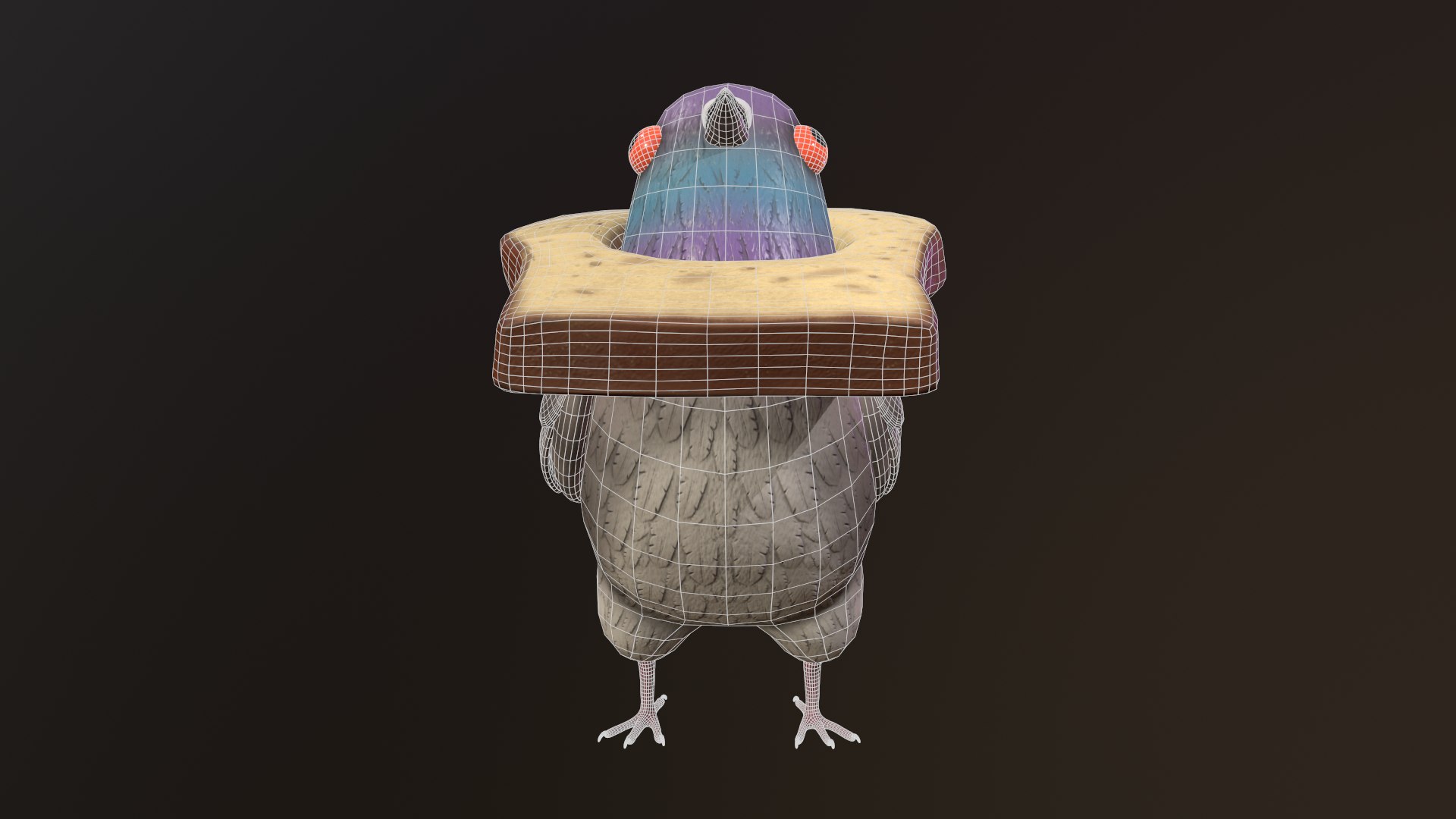 Bread Head Pigeon model https://p.turbosquid.com/ts-thumb/Kn/s59vZV/AK/wire/png/1668598169/1920x1080/fit_q87/810132d43565d559d1a904141b207c6d61ed88bd/wire.jpg