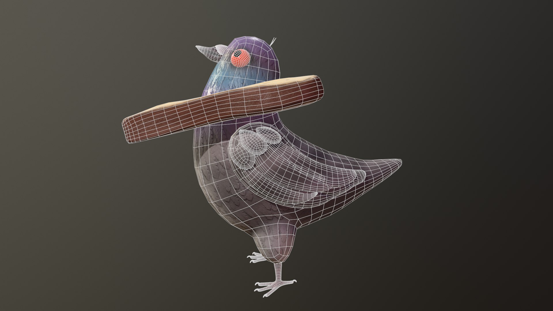 Bread Head Pigeon model https://p.turbosquid.com/ts-thumb/Kn/s59vZV/Fp/wire001/png/1668598178/1920x1080/fit_q87/3603cacdb4b592ef2179f087f291923d6ef99acf/wire001.jpg
