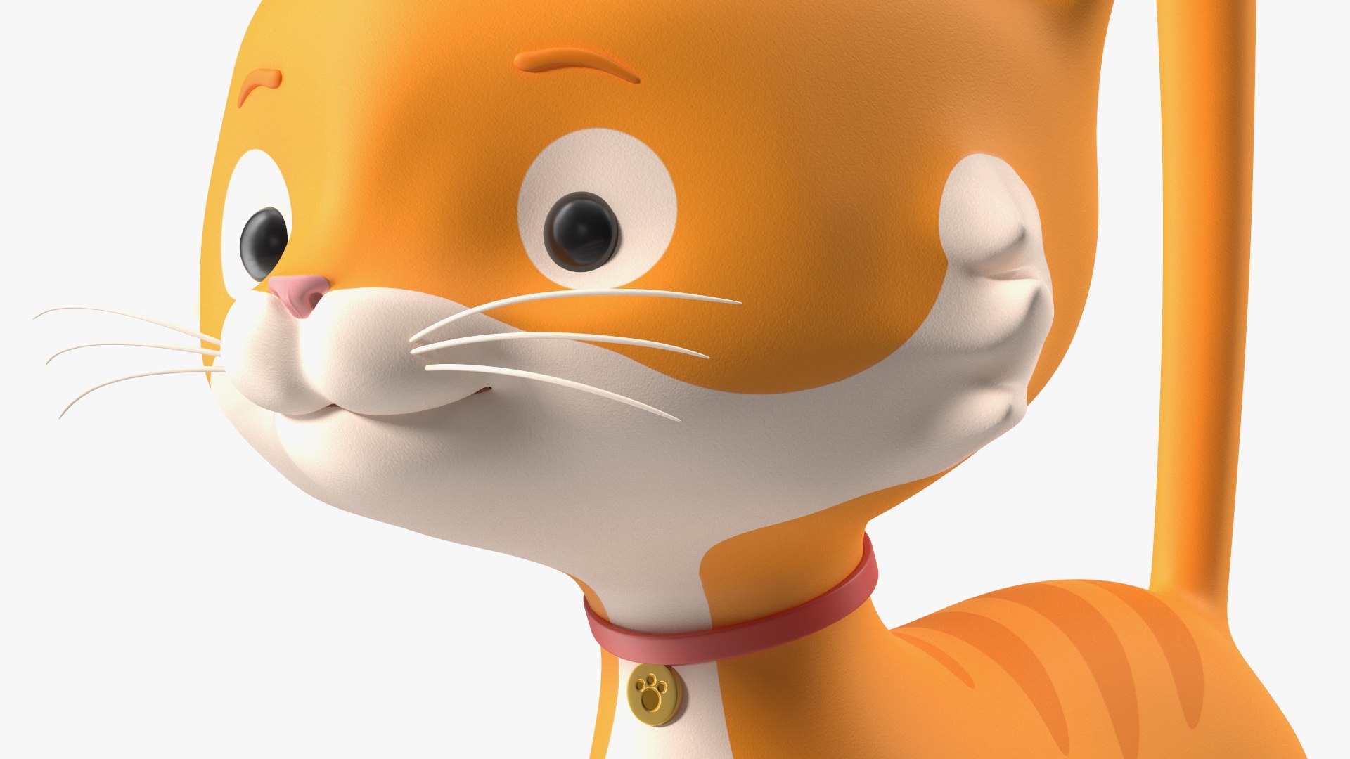 Funny and Cute Cartoon Cat Rigged for Cinema 4D 3D - TurboSquid 1964626