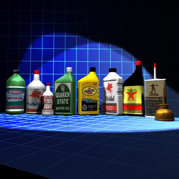 oil containers 01 application 3d model
