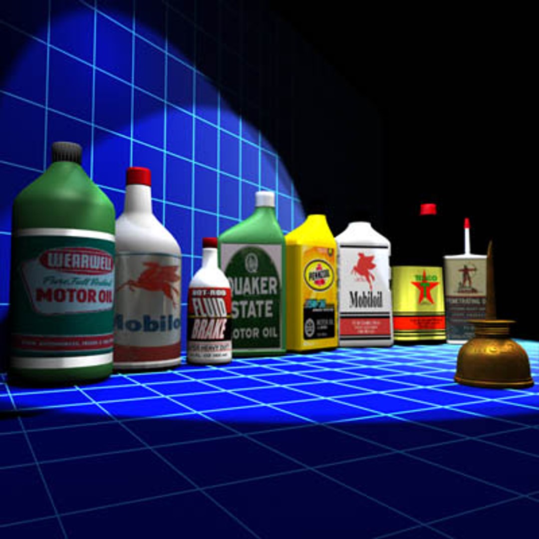 Oil Containers 01 Application 3d Model