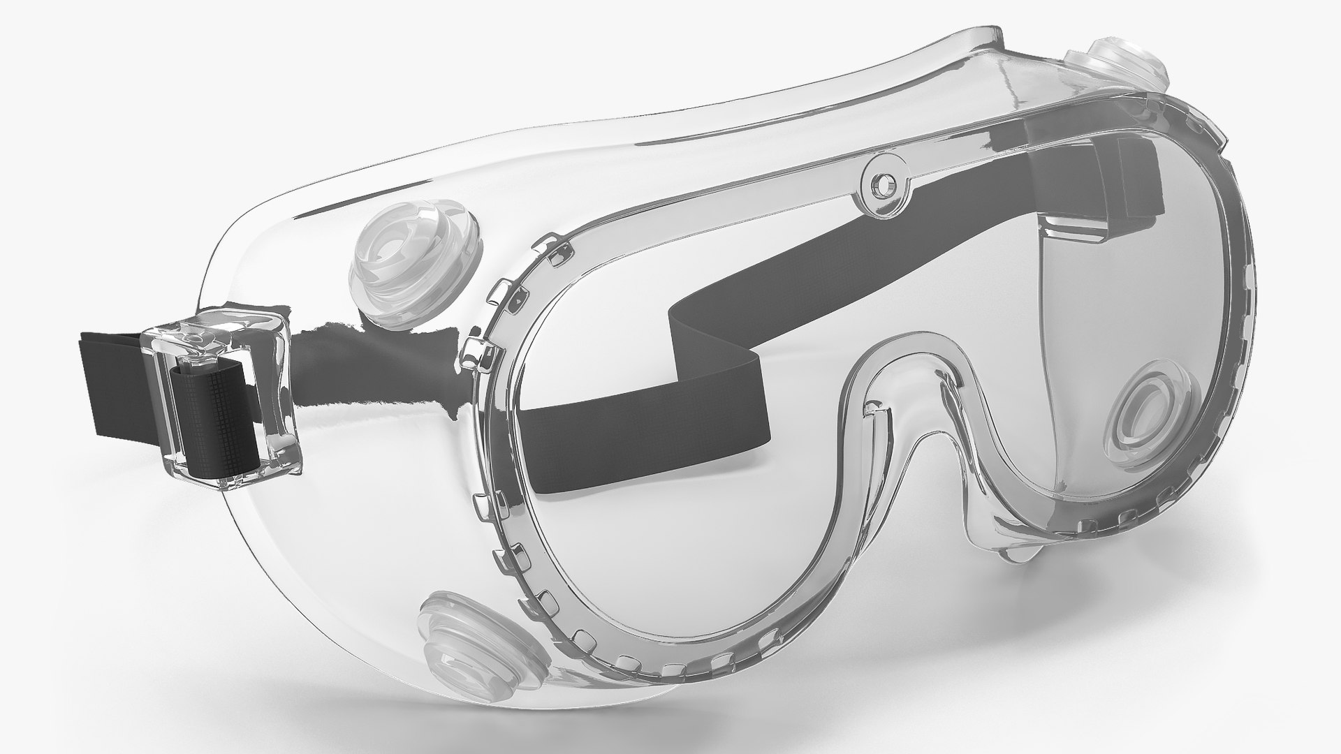 Scientific Safety Goggle 3D model preview