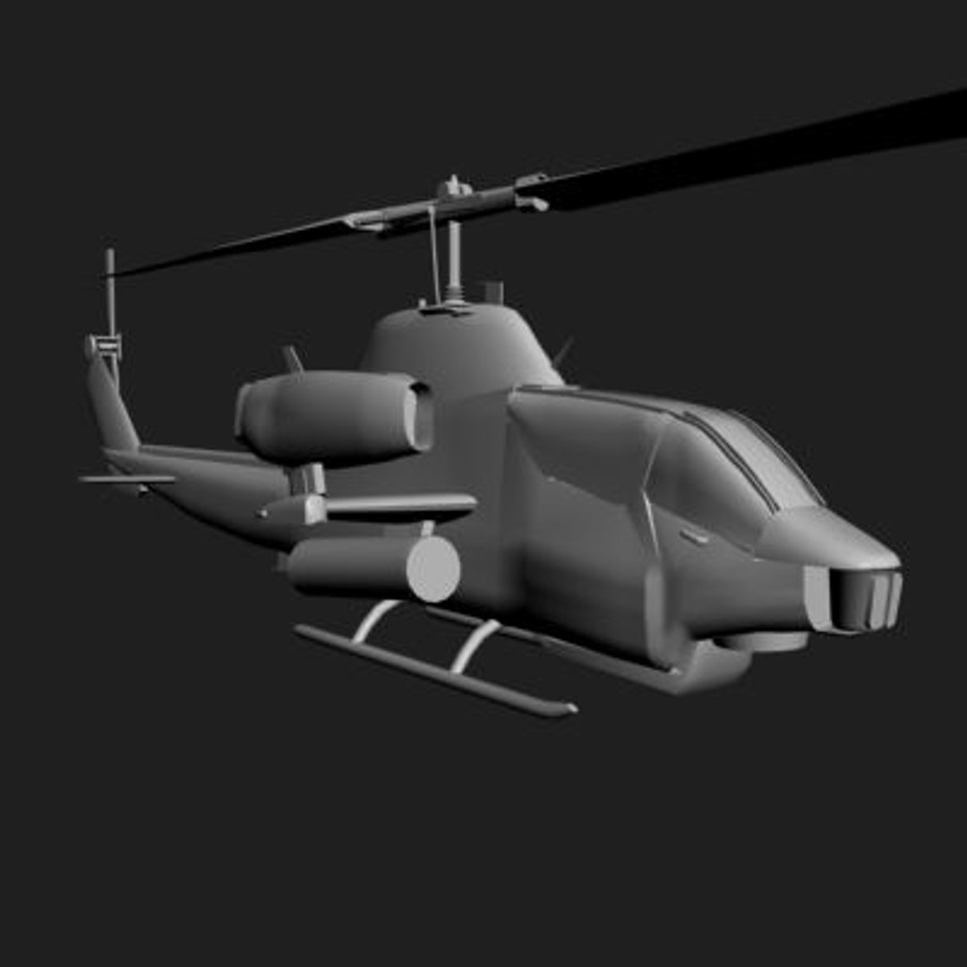 3d Model Of Helicopter