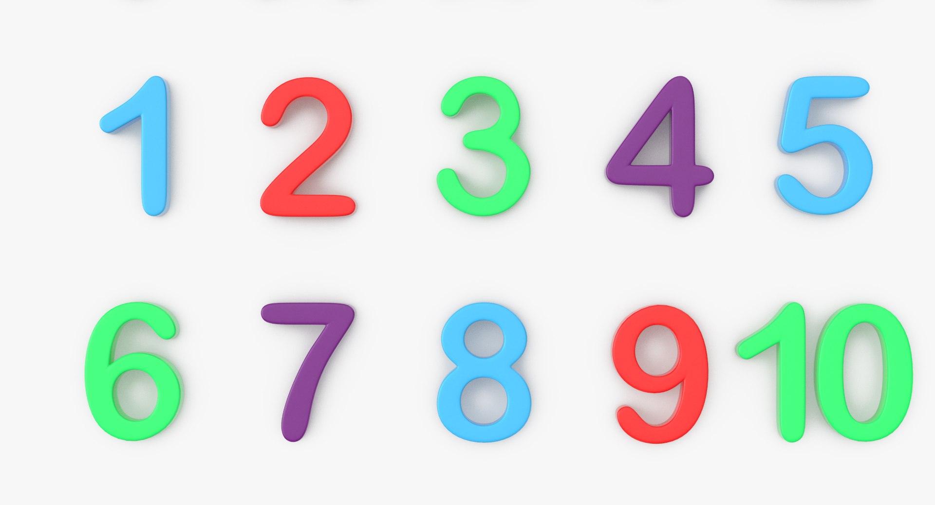 3D Letters Numbers Model TurboSquid 1235937