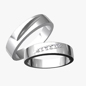 wedding ring 2 3D model