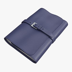 3D Smoking Pipe Travel Bag Leather Folded model