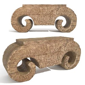 3D model pedestal restoration hardware old
