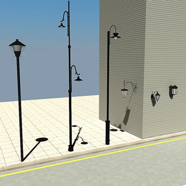 3d model street light