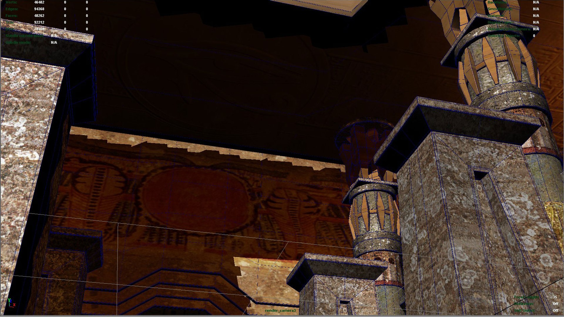 Ancient Egyptian Temple 3d Model