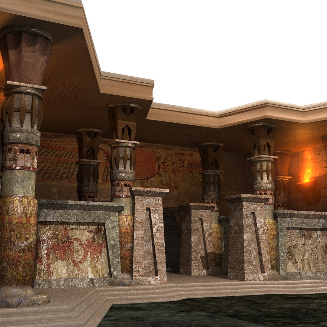Ancient Egyptian Temple 3d Model