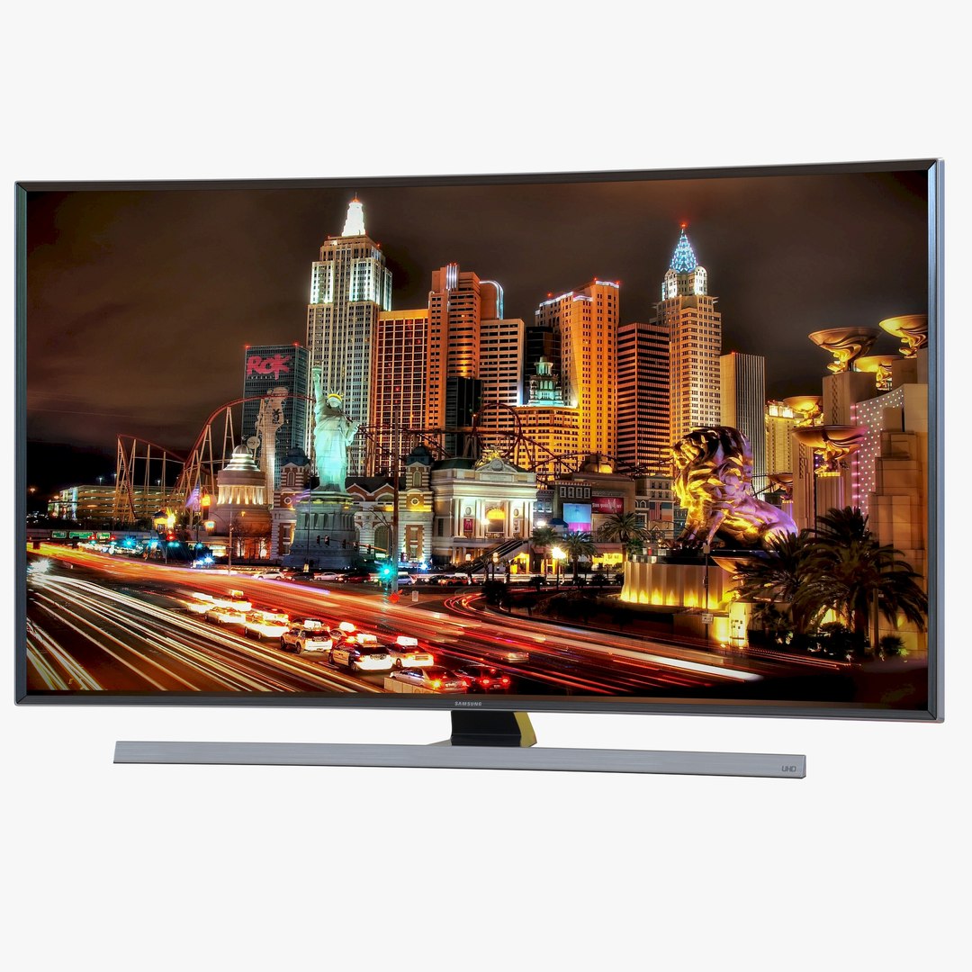 Samsung 4K UHD JU7500 Series Curved Smart TV 65 Inch 3D Model 3D model preview