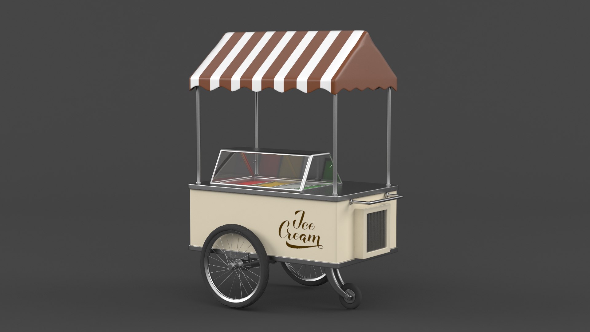 3D Ice Cream Cart - TurboSquid 1991757