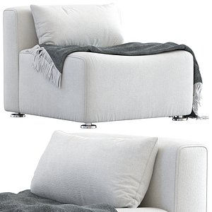 Contract Grade Billy Cotton Curved Armless Chair model