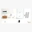 Set bagno moderno - Mobiletto in rovere, lavabo, specchio a LED, WC sospeso, cabina doccia