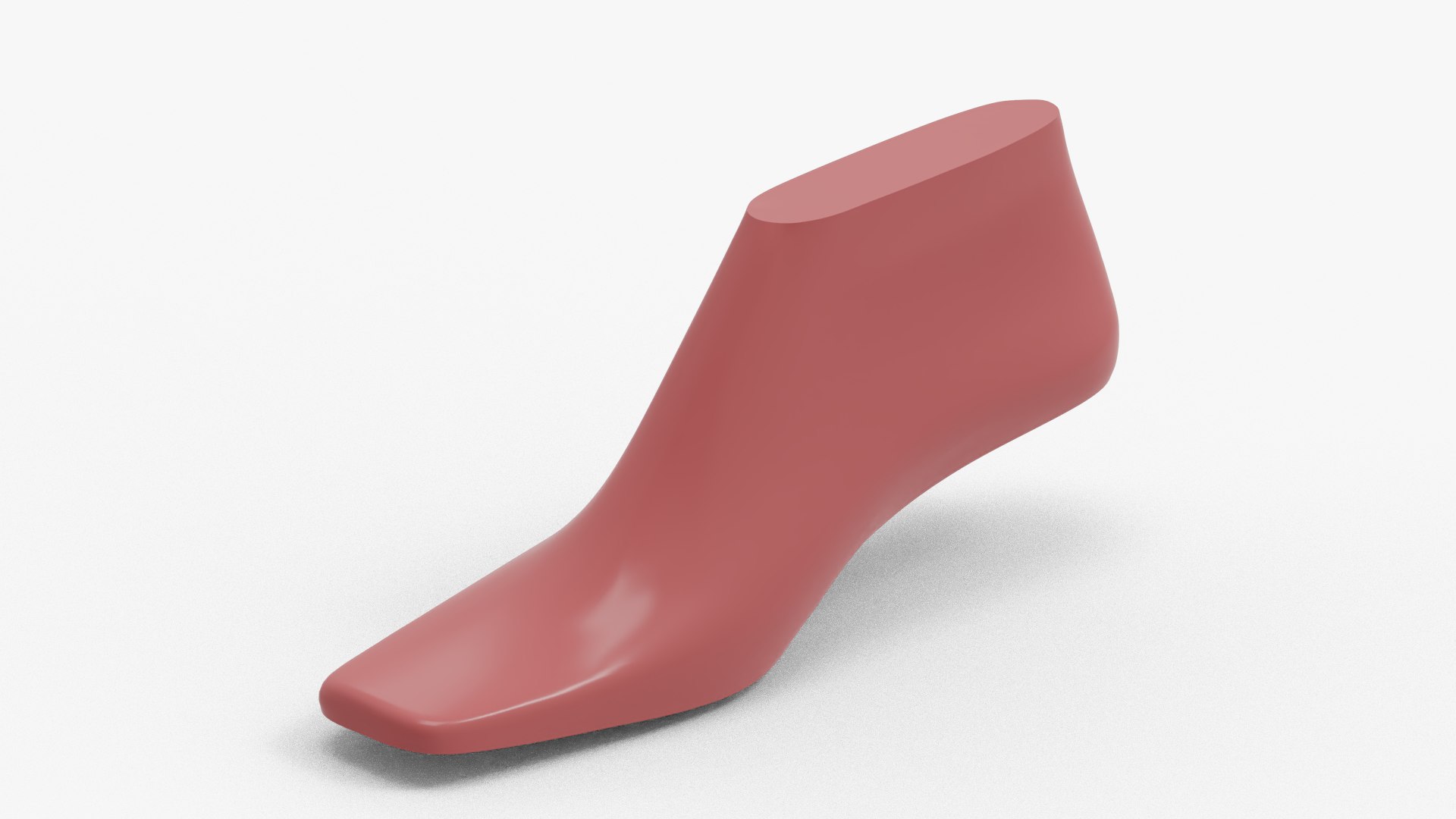 Woman Square Toe Shoe Last 3D Model - TurboSquid 1807224