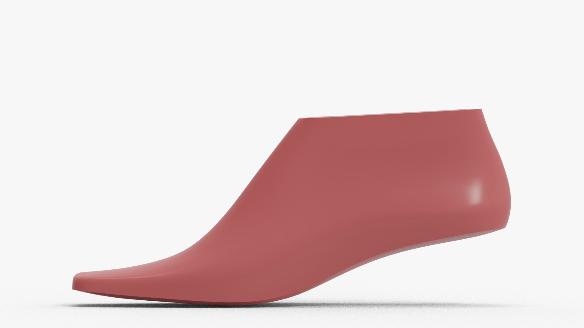 Woman Square Toe Shoe Last 3D Model - TurboSquid 1807224