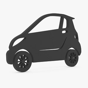 Car Micro Silhouette 3D model