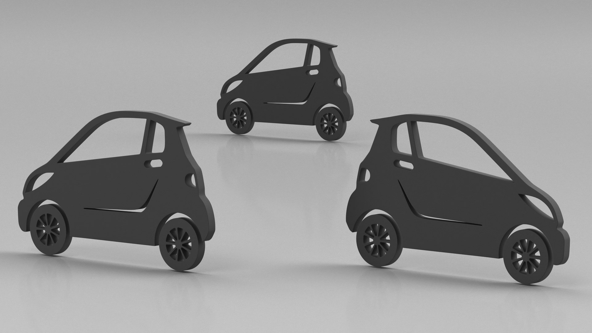 Car Micro Silhouette 3D Model - TurboSquid 2221505