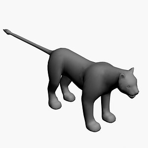 lion lioness 3ds