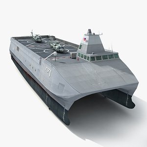 3d model of uss sea fighter