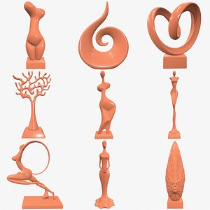 3D Abstract sculpture Collection M082-M090