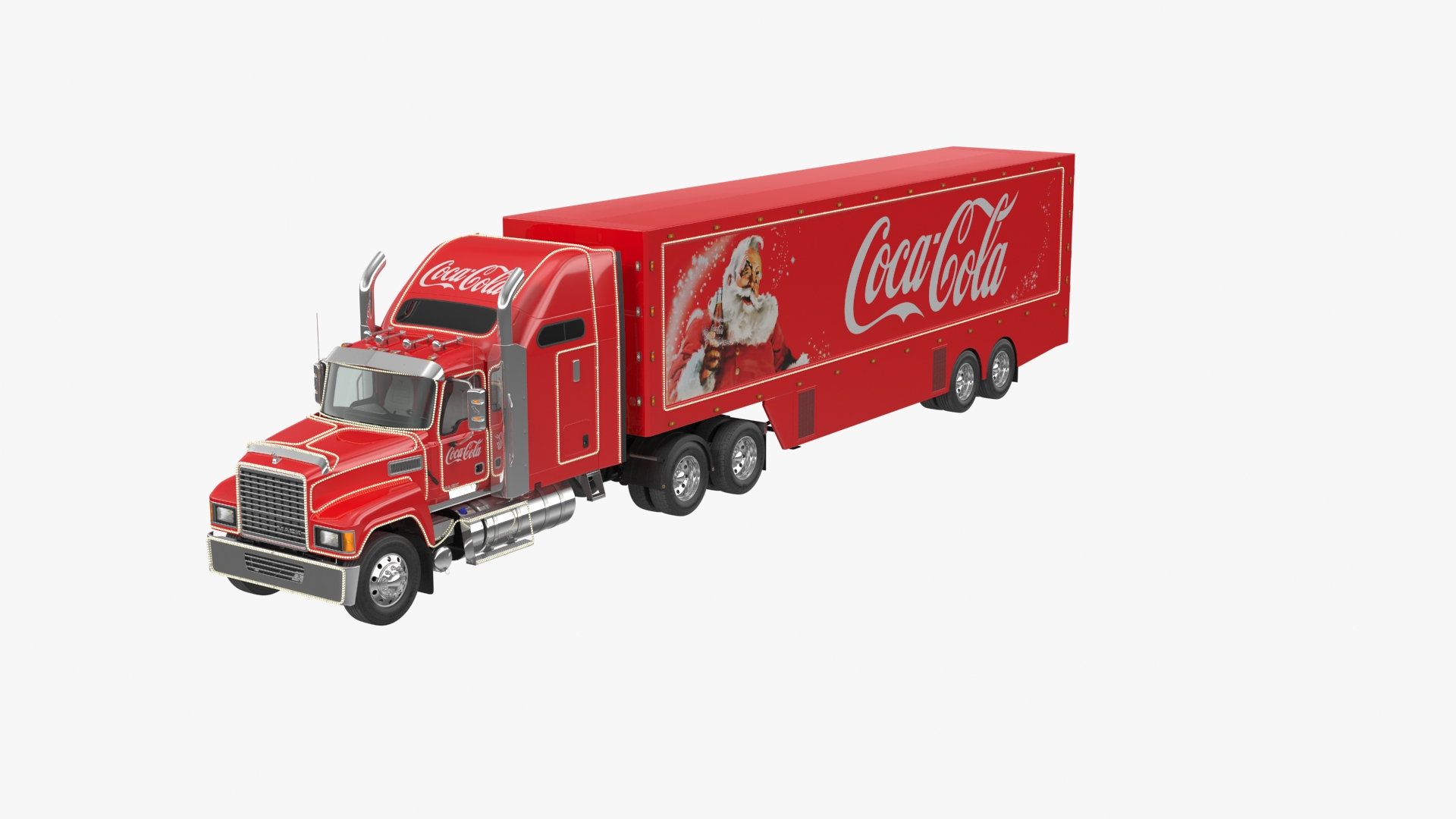 Coca cola christmas truck toy with lights store