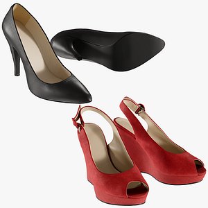 3D realistic heels 18 shoes