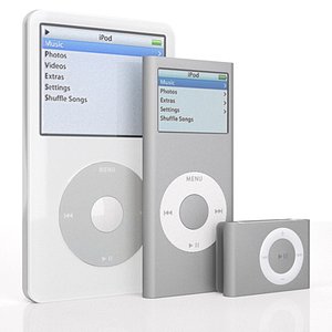 apple ipod 5 2g 3d model
