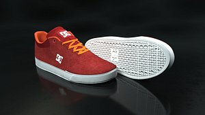 3D dc shoe orange-red -