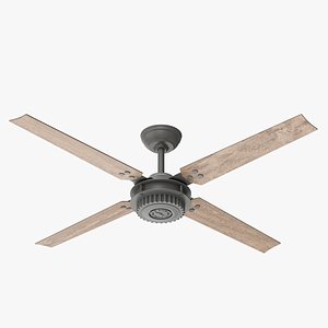 ceiling fan chronicle wood 3D