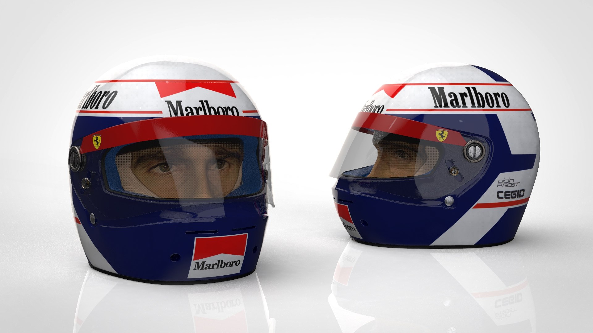 アランプロストヘルメット19903Dモデル - TurboSquid 1312726