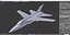 Fighter jet aircraft base mesh