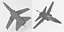 Fighter jet aircraft base mesh