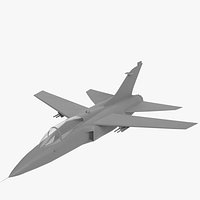 Fighter jet aircraft base mesh