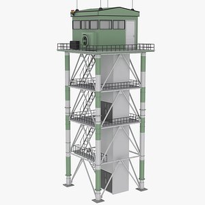 Lookout Tower Cabin 3D model