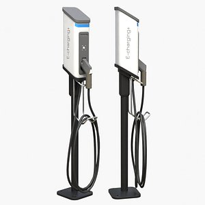 EV Charging Station 3D model