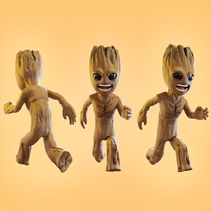 Little Groot Low-Poly 3D model 3D model
