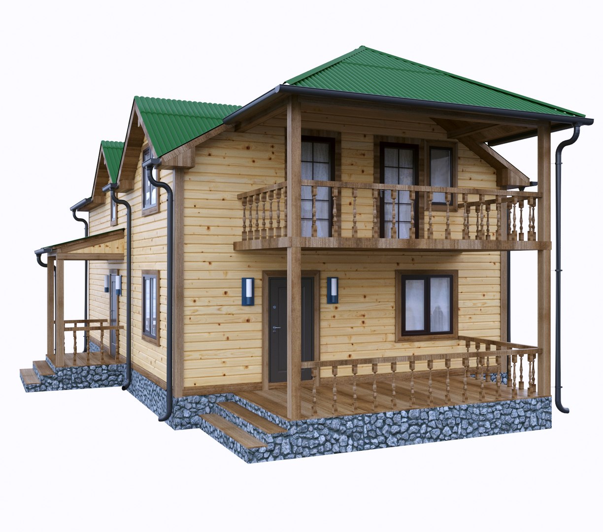 3D Simply Wooden House - TurboSquid 1464160