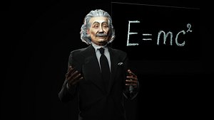 3D Albert Einstein model