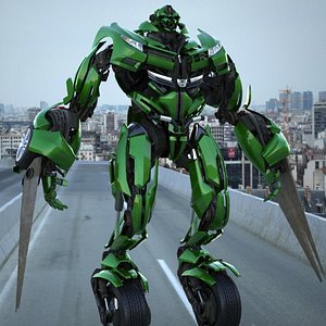 Honda Civic 2012 Transformer / Autobot - Rigged