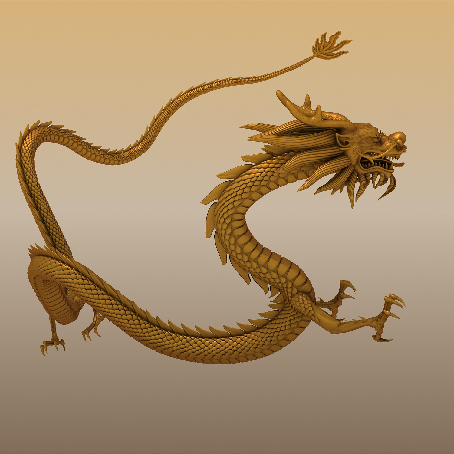 3d model chinese dragon