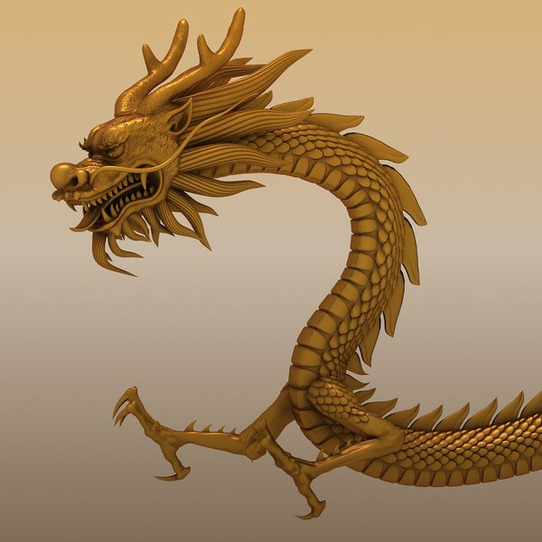 3d model chinese dragon