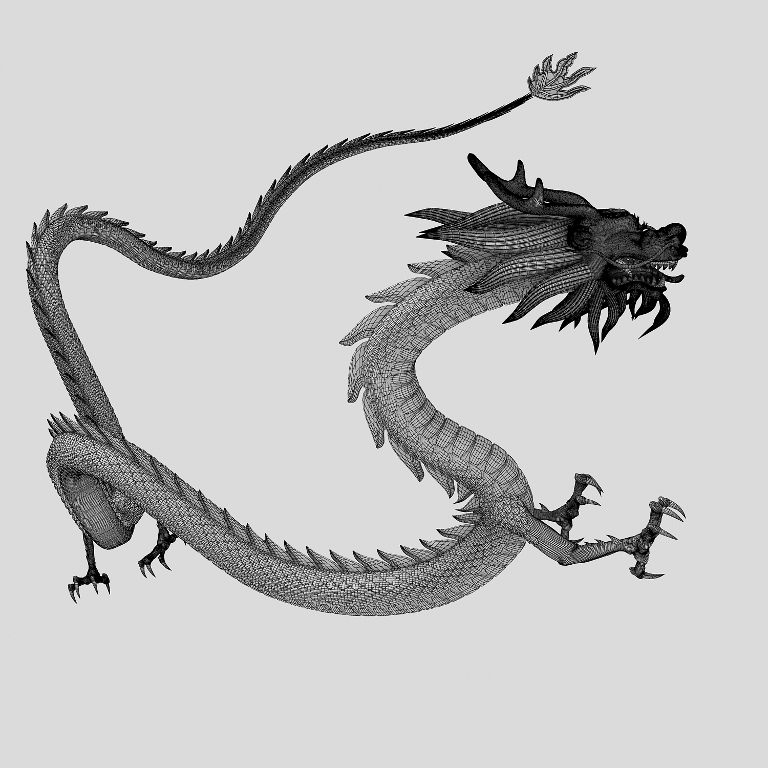 3d model chinese dragon