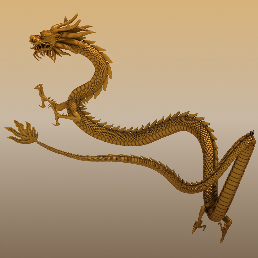 3d model chinese dragon