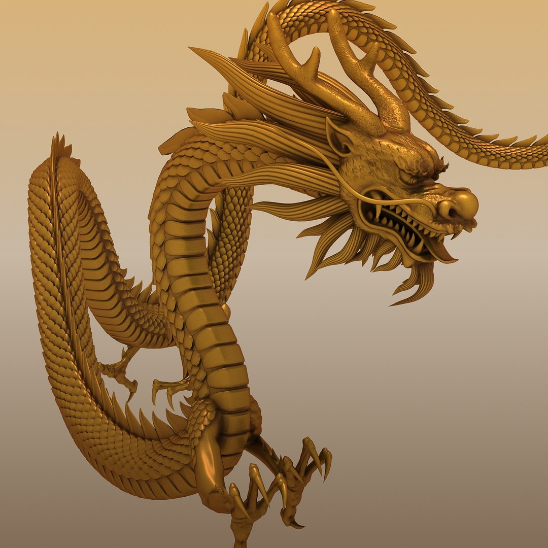 3d Model Chinese Dragon