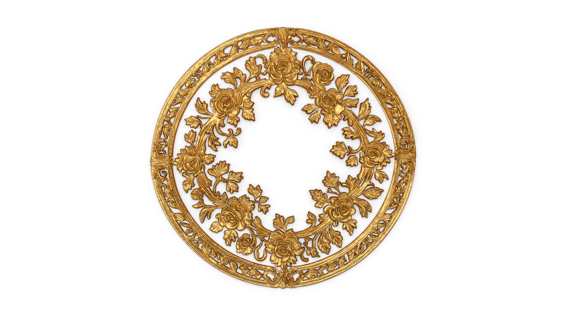 Classic Circular Carved Decor Ornament 16 3D Model - TurboSquid 2328844