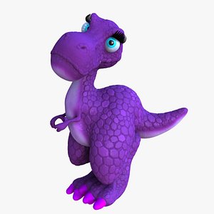 lizzy rigged cartoon 3d ma