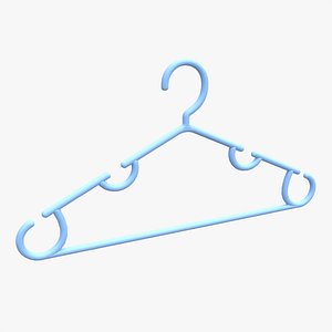 3D Hanger For Clothes Plastic 03