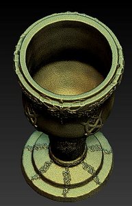 medieval goblet 3D